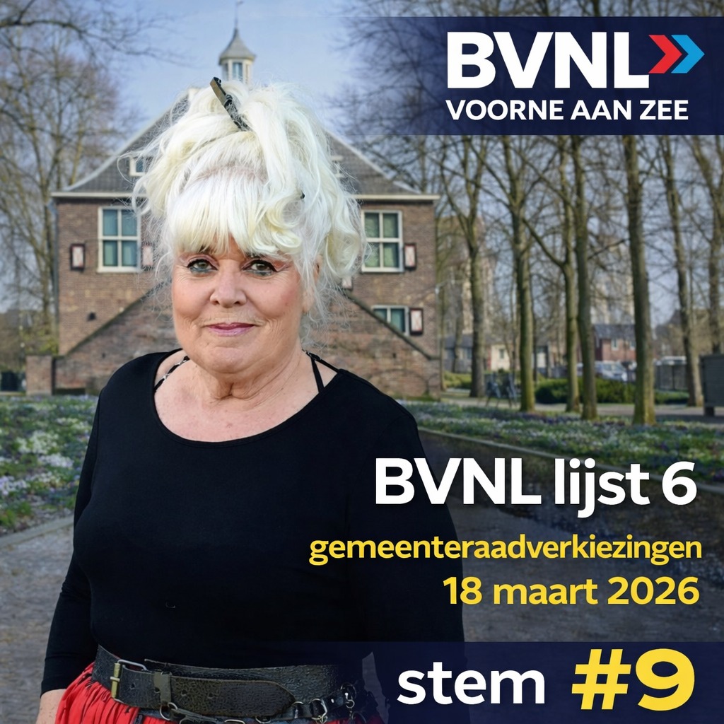 Dagmar de Jong Kieslijst BVNL Voorne aan Zee